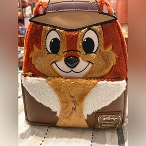 Loungefly Brown and White Chipmunk “Chip” Backpack